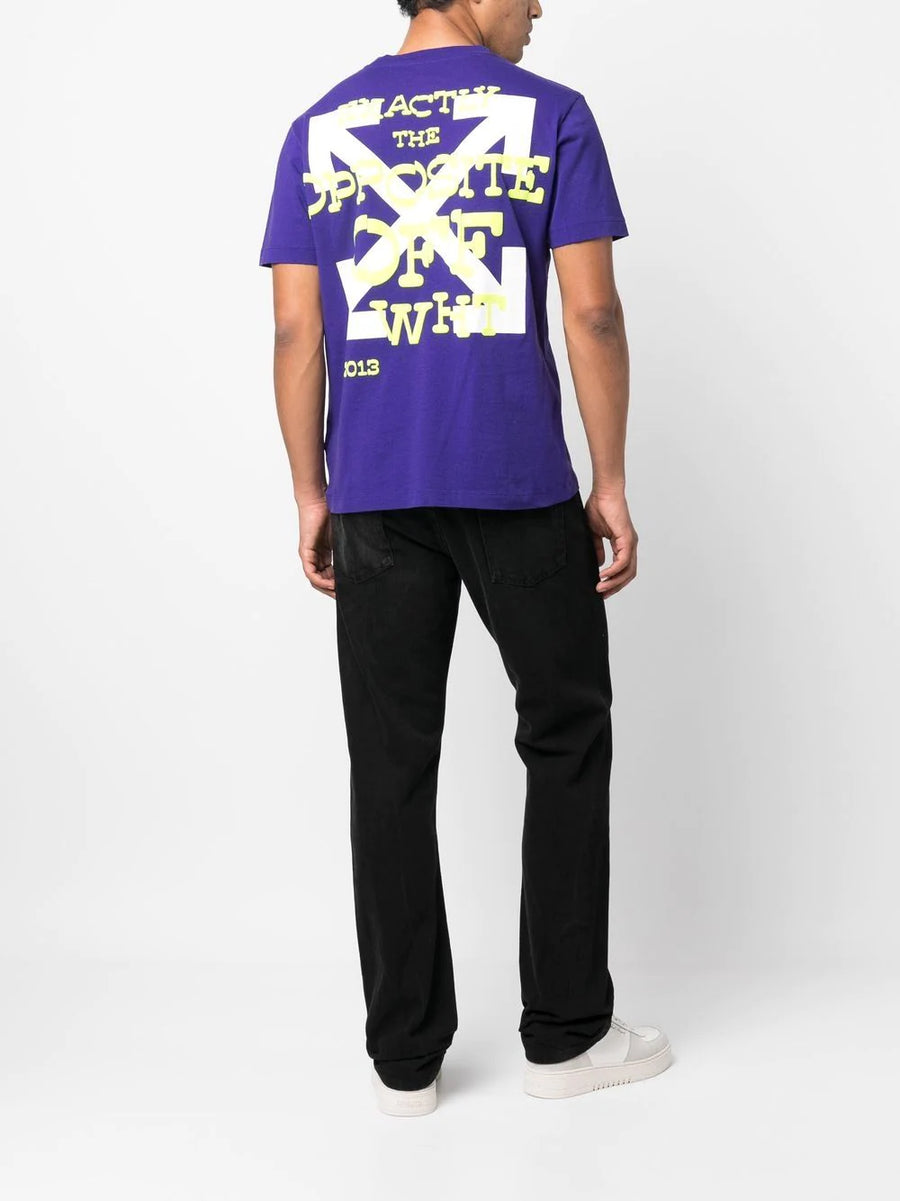 OFF-WHITE - Opposite Arrow Slim T-Shirt Purple