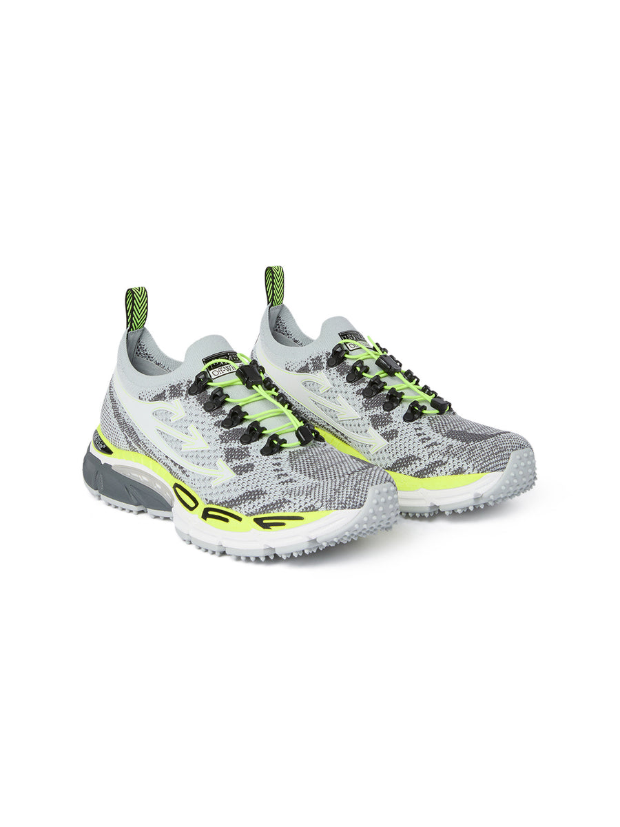 OFF-WHITE - Be Right Back Knit Light Sneakers Grey Yellow  display picture 3