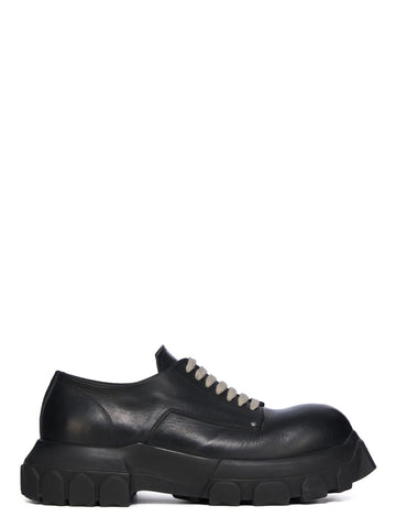 RICK OWENS - Bozo Tractor Lace up Black