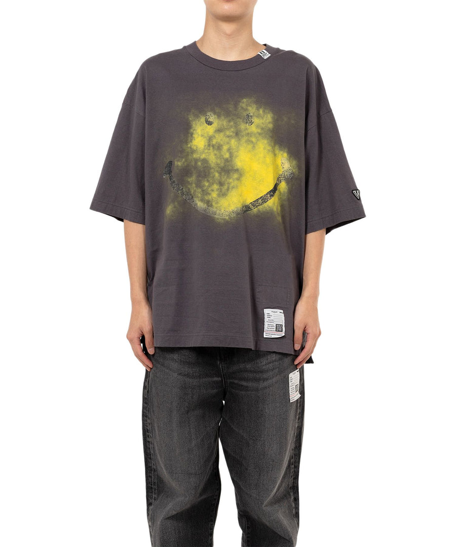 MAISON MIHARA YASUHIRO - Smily Face Printed Tee Black
